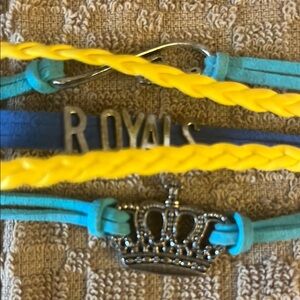 Kids Royals Bracelet Set - Blue and Yellow